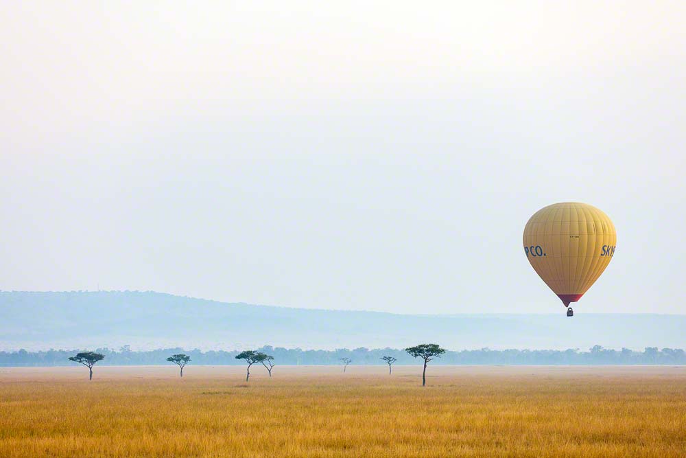 Hot air balloon in Masai Mara