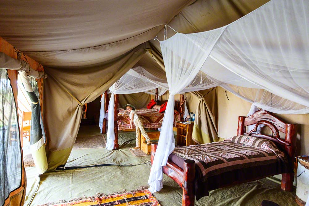 Family tent in Saruni Wild