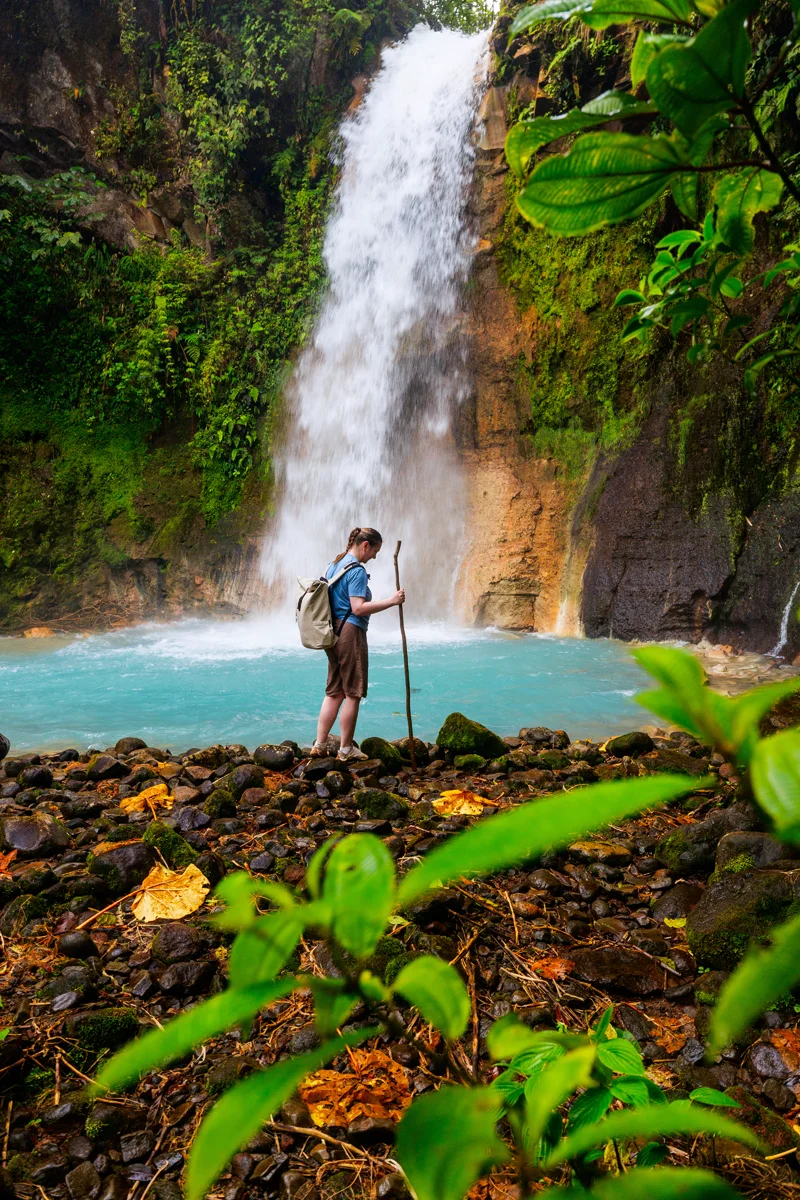 Tepezcuintle Blue Falls in Bajos del Toro Costa Rica