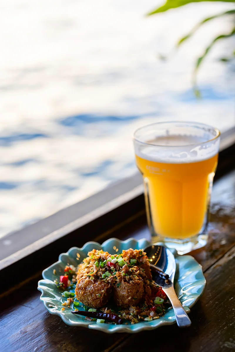 Thai food and beer at Naam 1608 restaurant