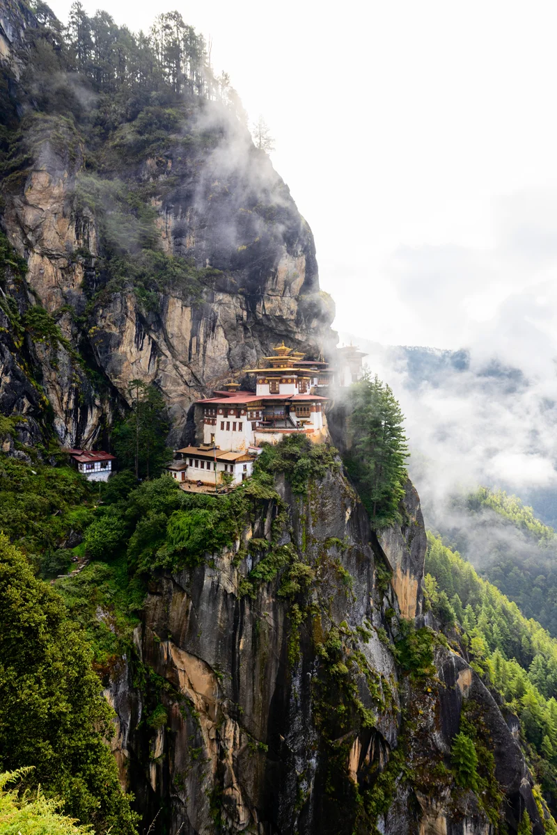 Tiger's Nest monastery perched on a cliff is one of the stops on Bhutan Festival Itinerary