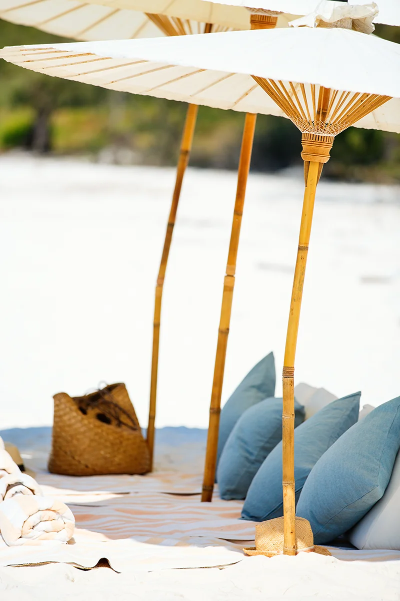 Cambodia itinerary luxury beach picnic at Koh Rong