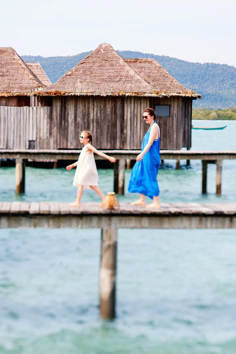 Family at Song Saa Private island in Koh Rong Cambodia