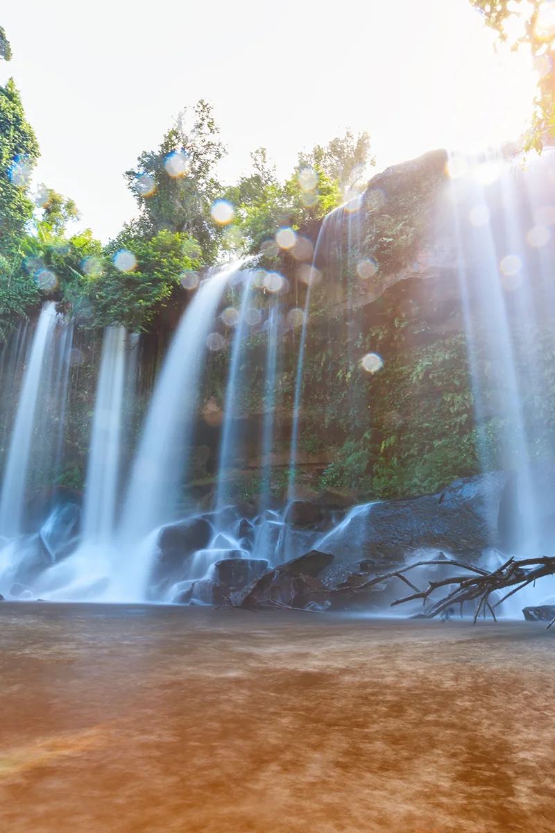 Phnom Kulen waterfall in Cambodia