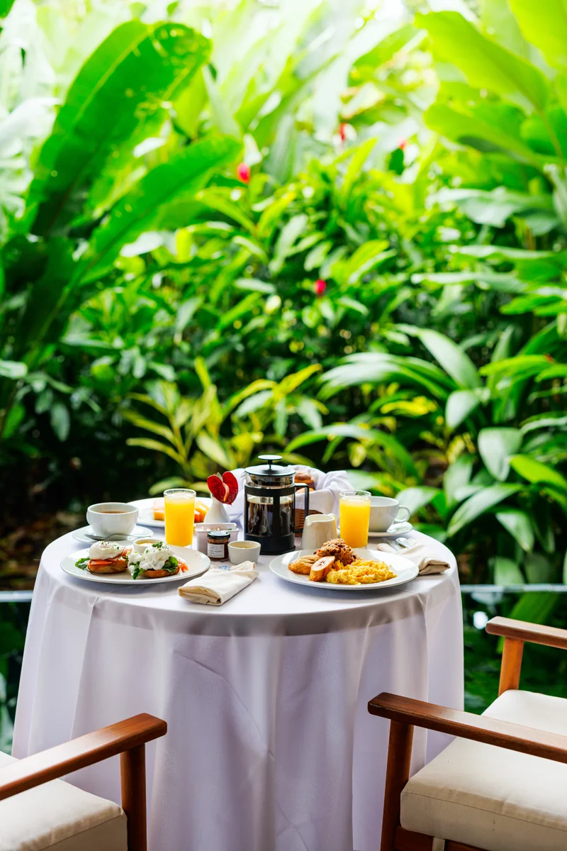 Breakfast at Nayara Gardens Resort in Costa Rica