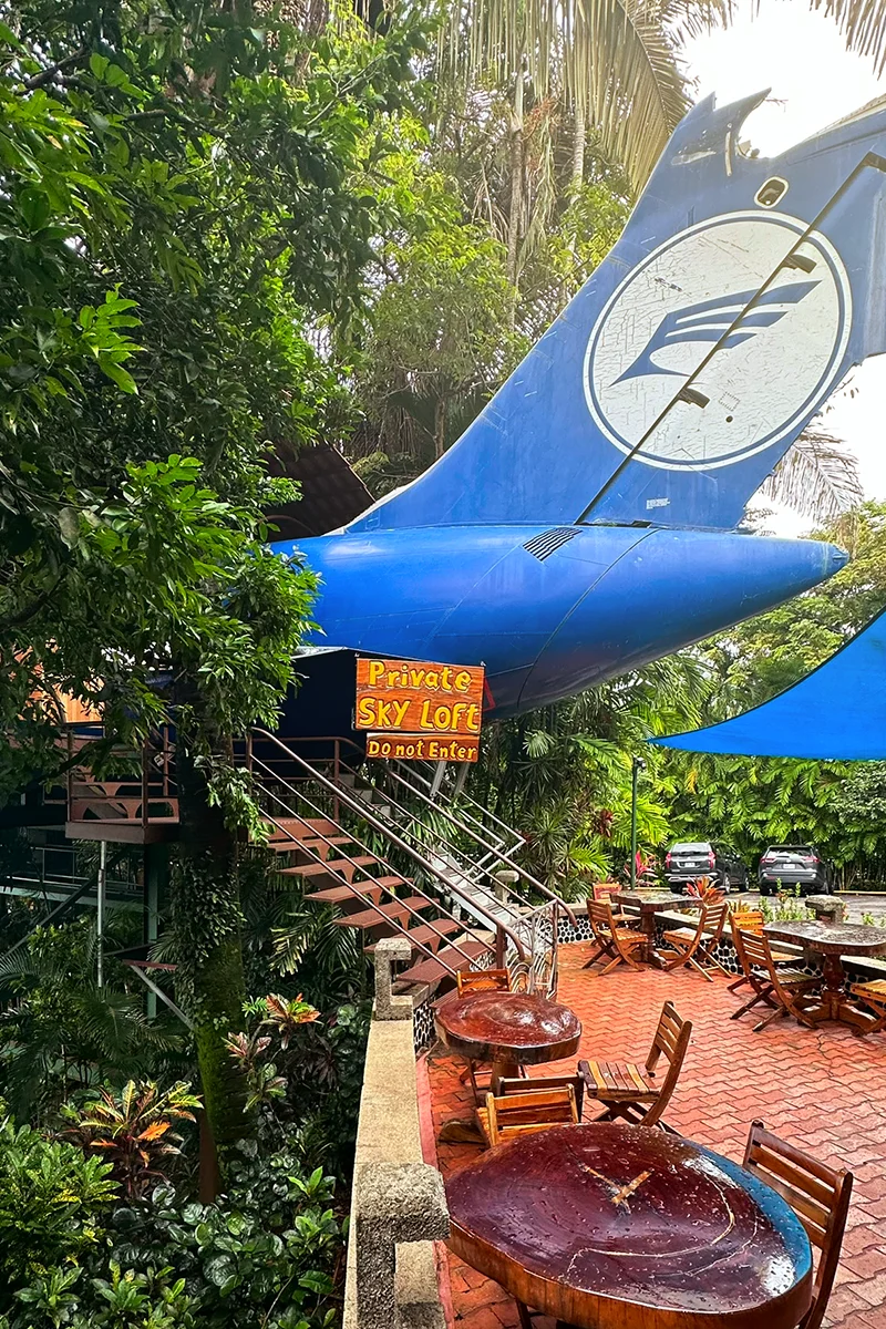 Sky Loft unique airplane room in Costa Rica