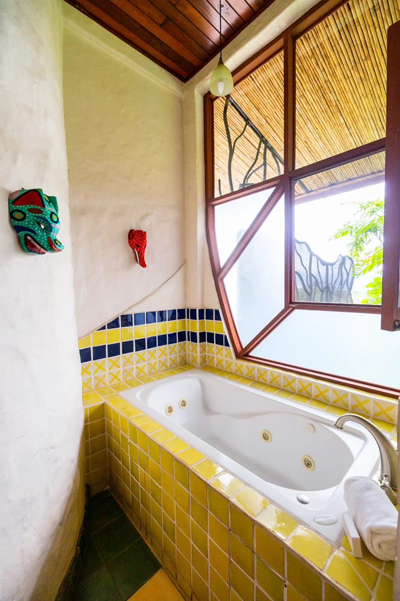 Junior Suite bathroom at Finca Rosa Blanca in Costa Rica