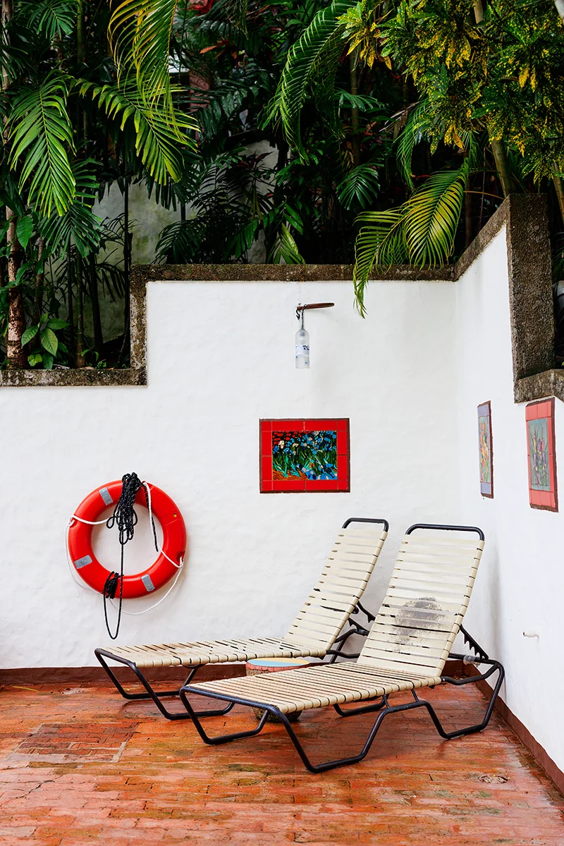 Swimming pool area at Hotel Costa Verde in Manuel Antonio