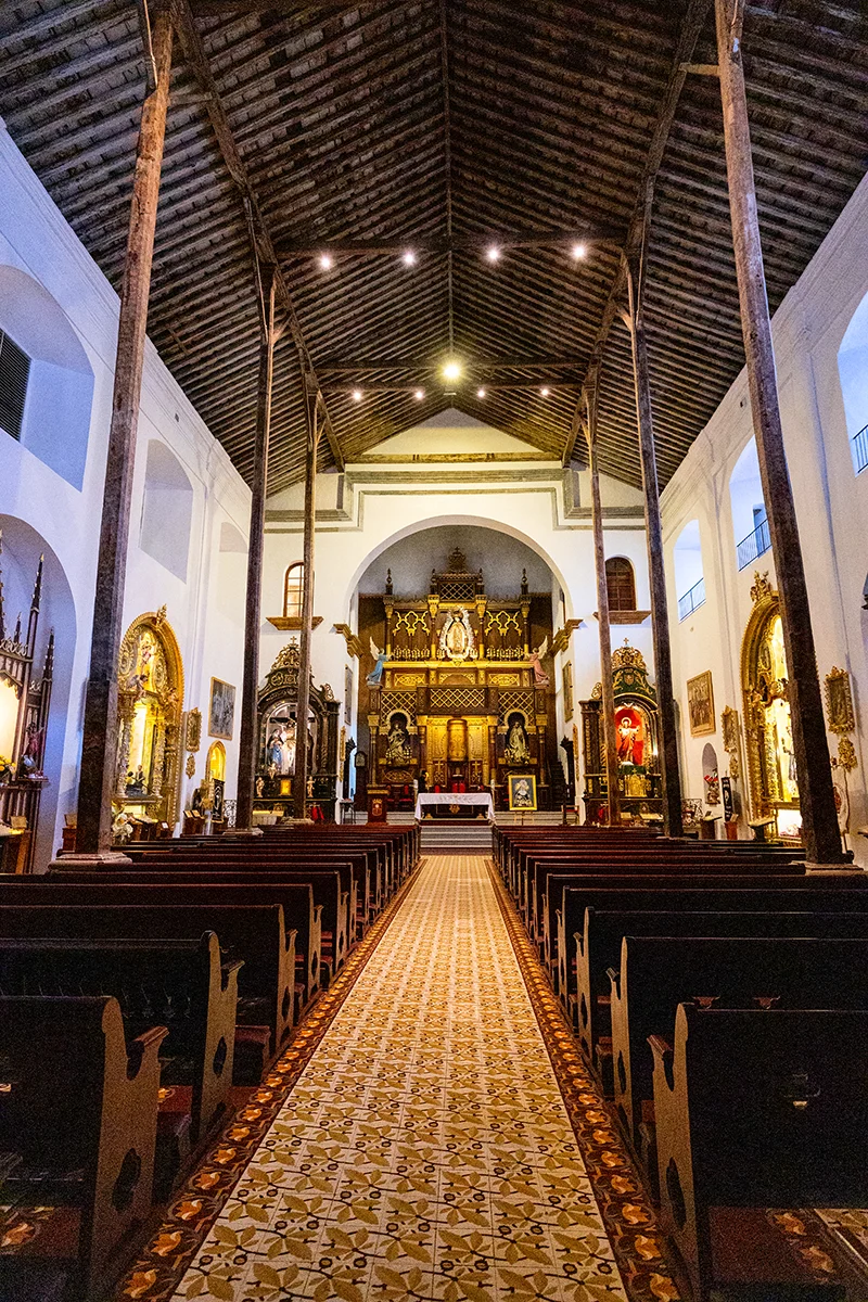 Interior of a historic church in Panama City