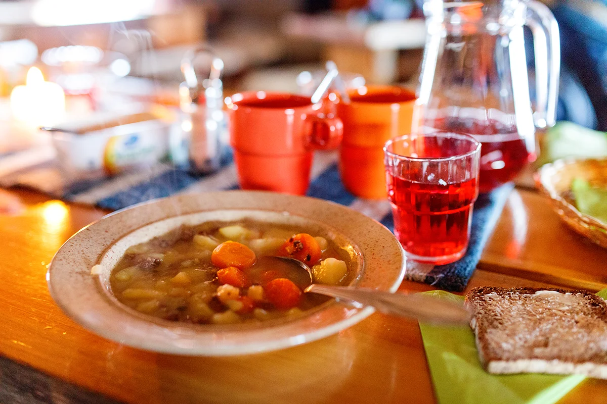 Simple but delicious traditional Finnish soup served in a local restaurant
