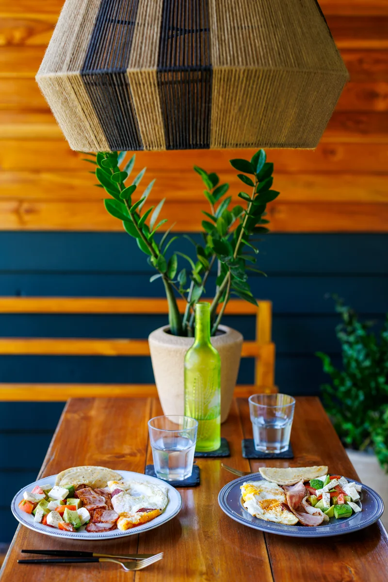 Home-cooked breakfast at La Caravana