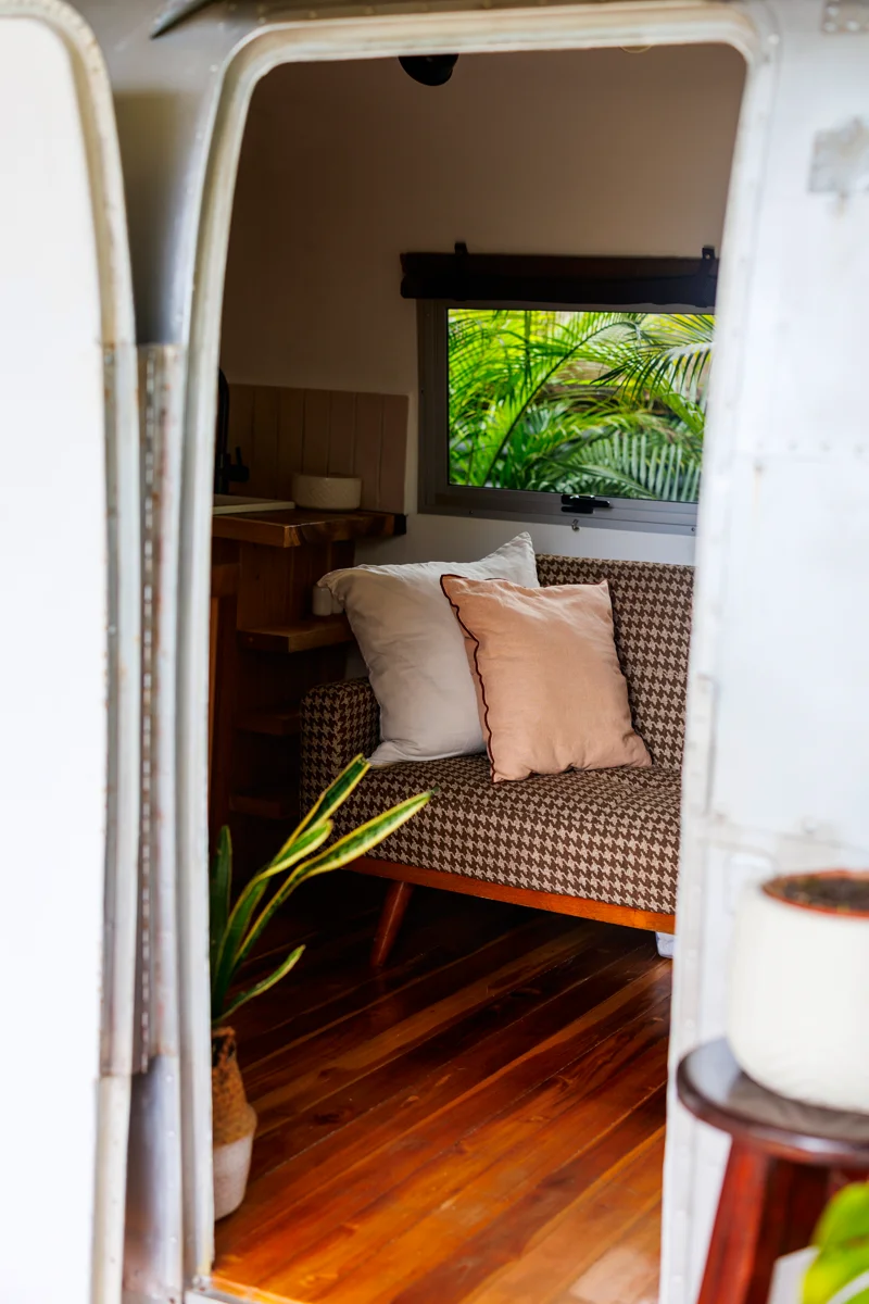 Interior of Avion at La Caravana hotel in Costa Rica