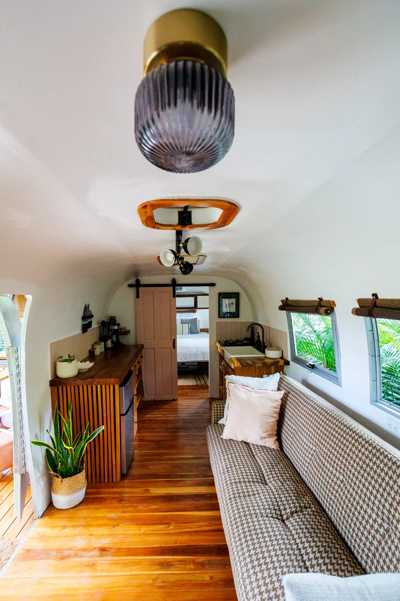 Interior of Avion at La Caravana hotel in Costa Rica