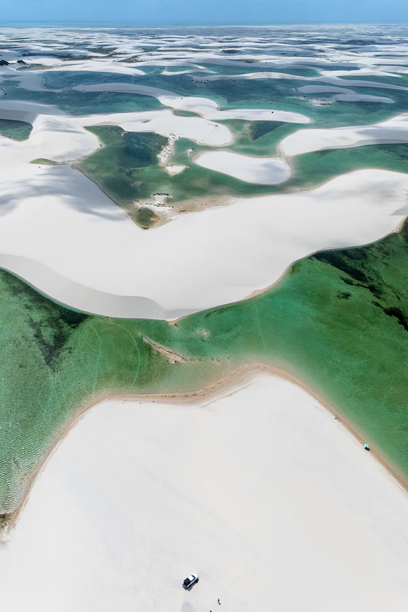 Stunning white sand and turquoise lagoons at Ponta Verde Circuit near Santo Amaro