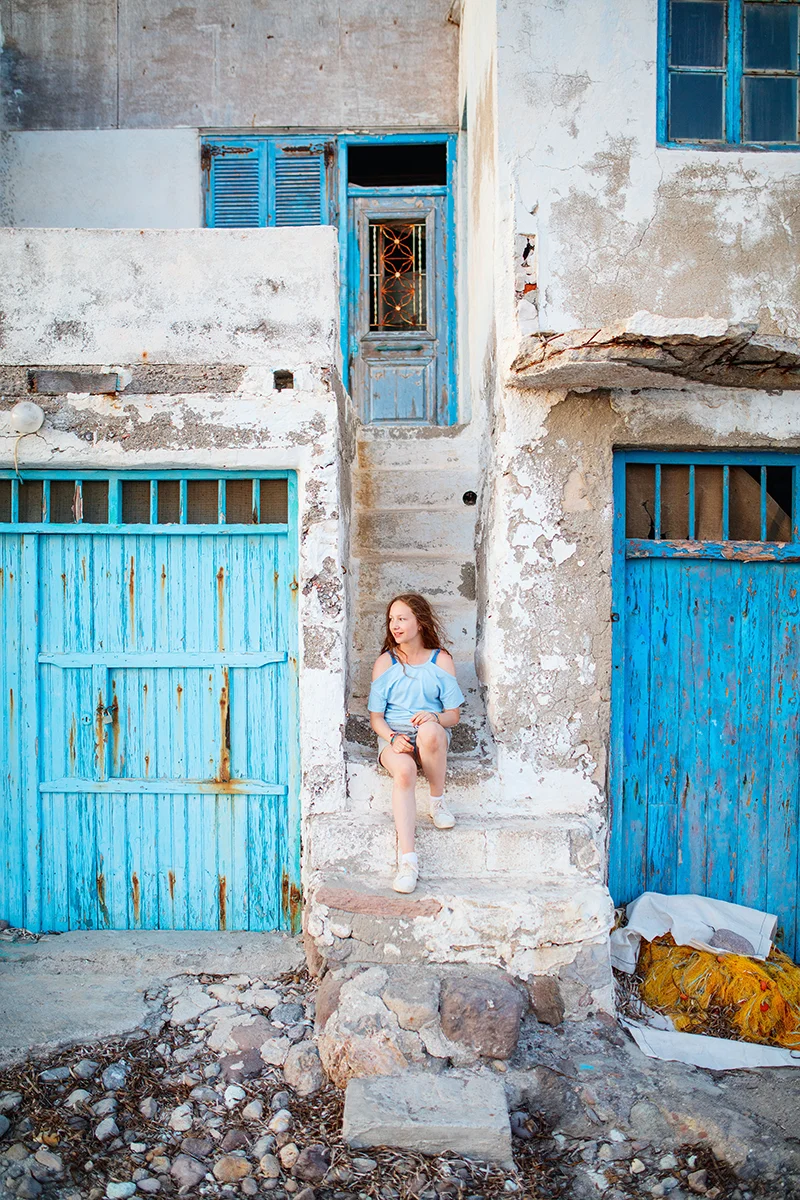 The colorful fishing village of Klima in Milos