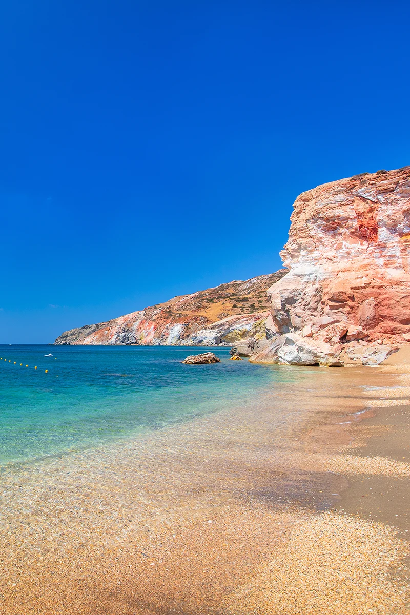 Paleochori Beach is one of the highlights in the Milos itinerary
