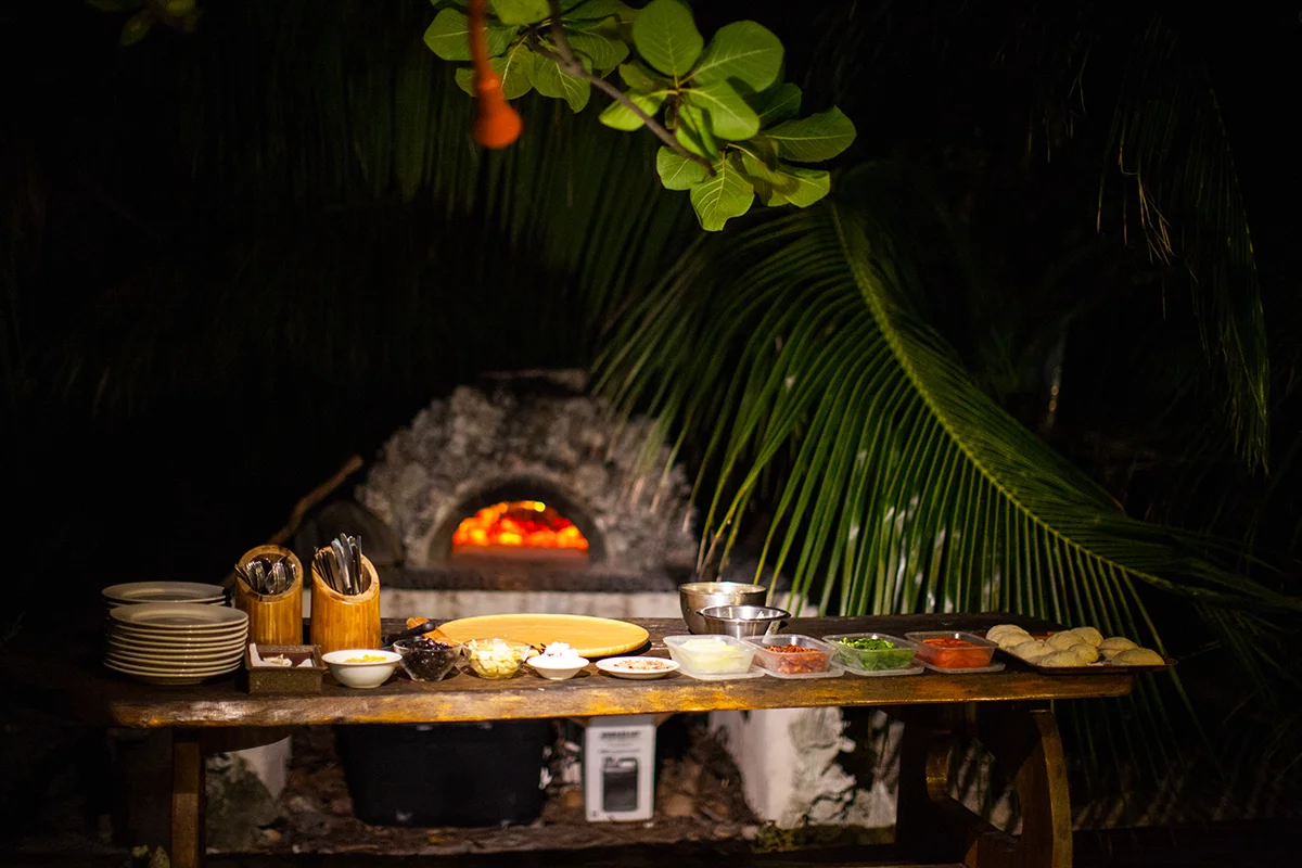 wood-fired pizza oven
