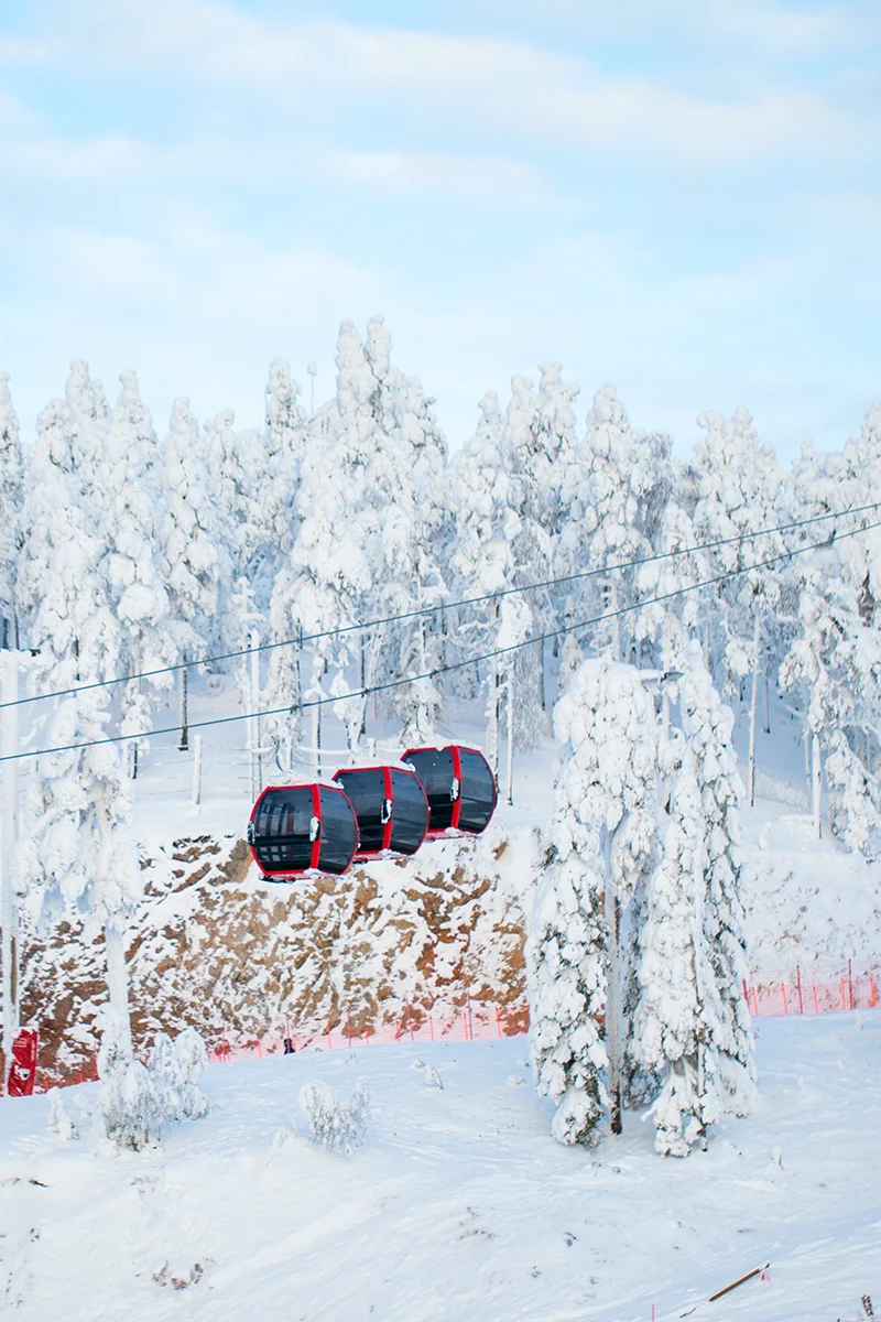Village-2-Valley scenic gondola at Ruka Ski Resort