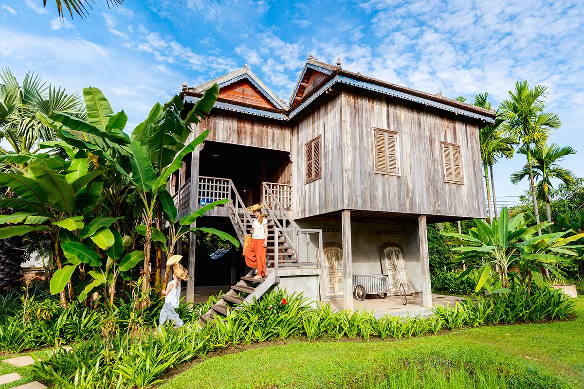 Authentic Cambodian house at Sala Lodges in Siem Reap