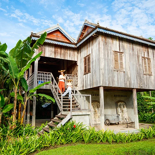 Authentic Cambodian house at Sala Lodges in Siem Reap