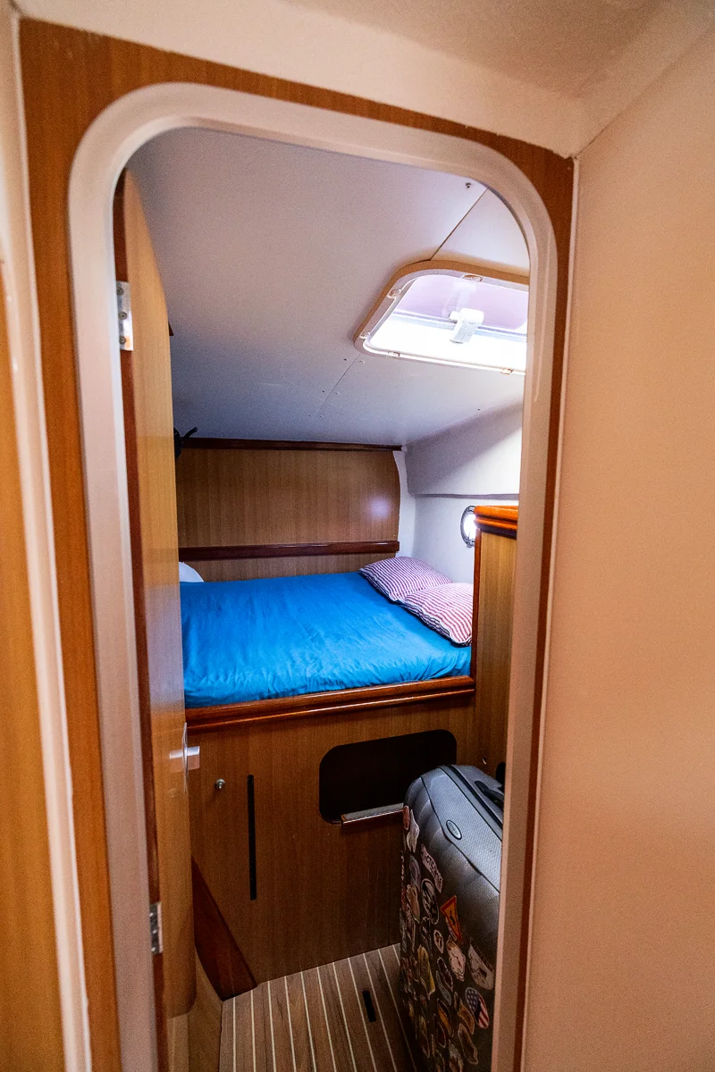 Cozy cabin at catamaran