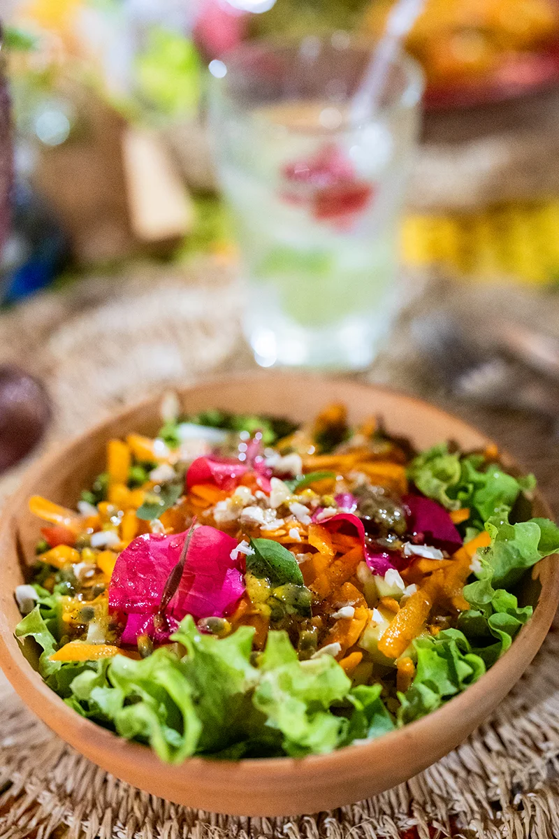 Colorful salad with vibrant ingredients