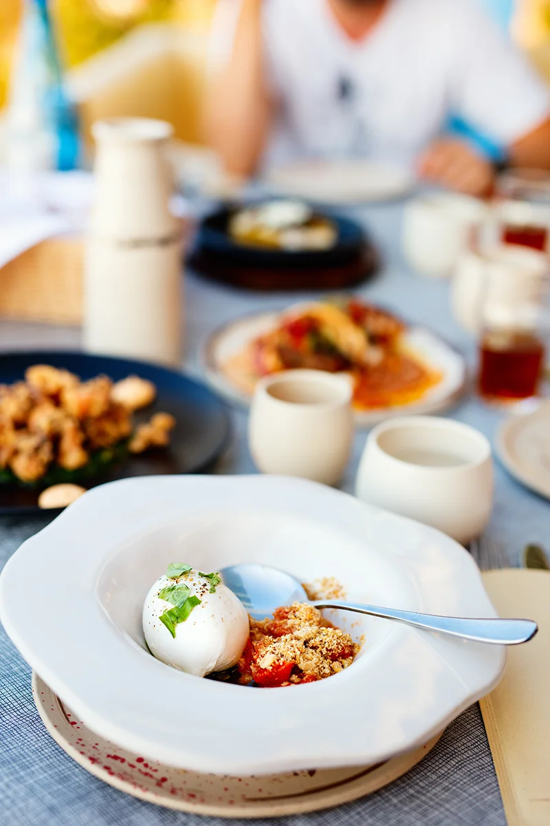 Roka restaurant in Oia is one of the best places to eat in Santorini