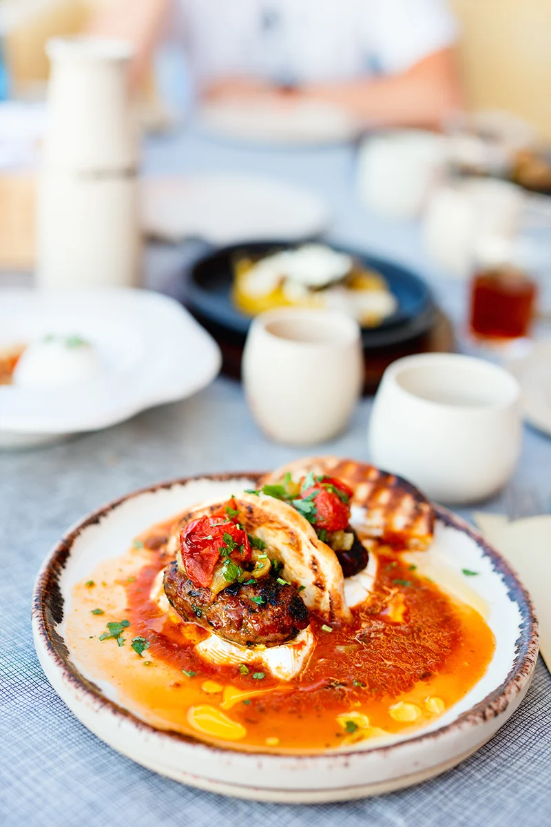 Roka restaurant in Oia is one of the best places to eat in Santorini