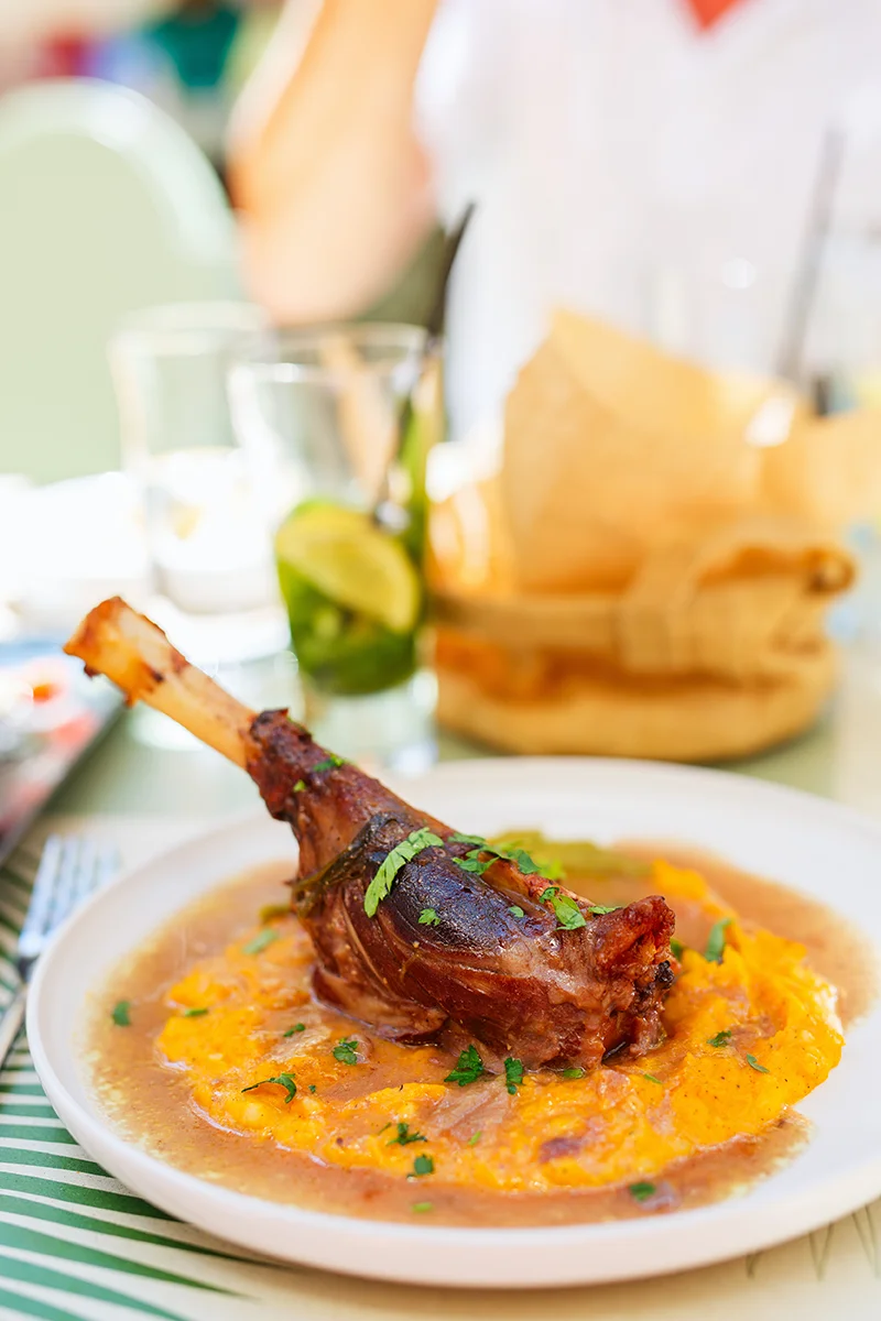 Greek cuisine at Karma Santorini restaurant