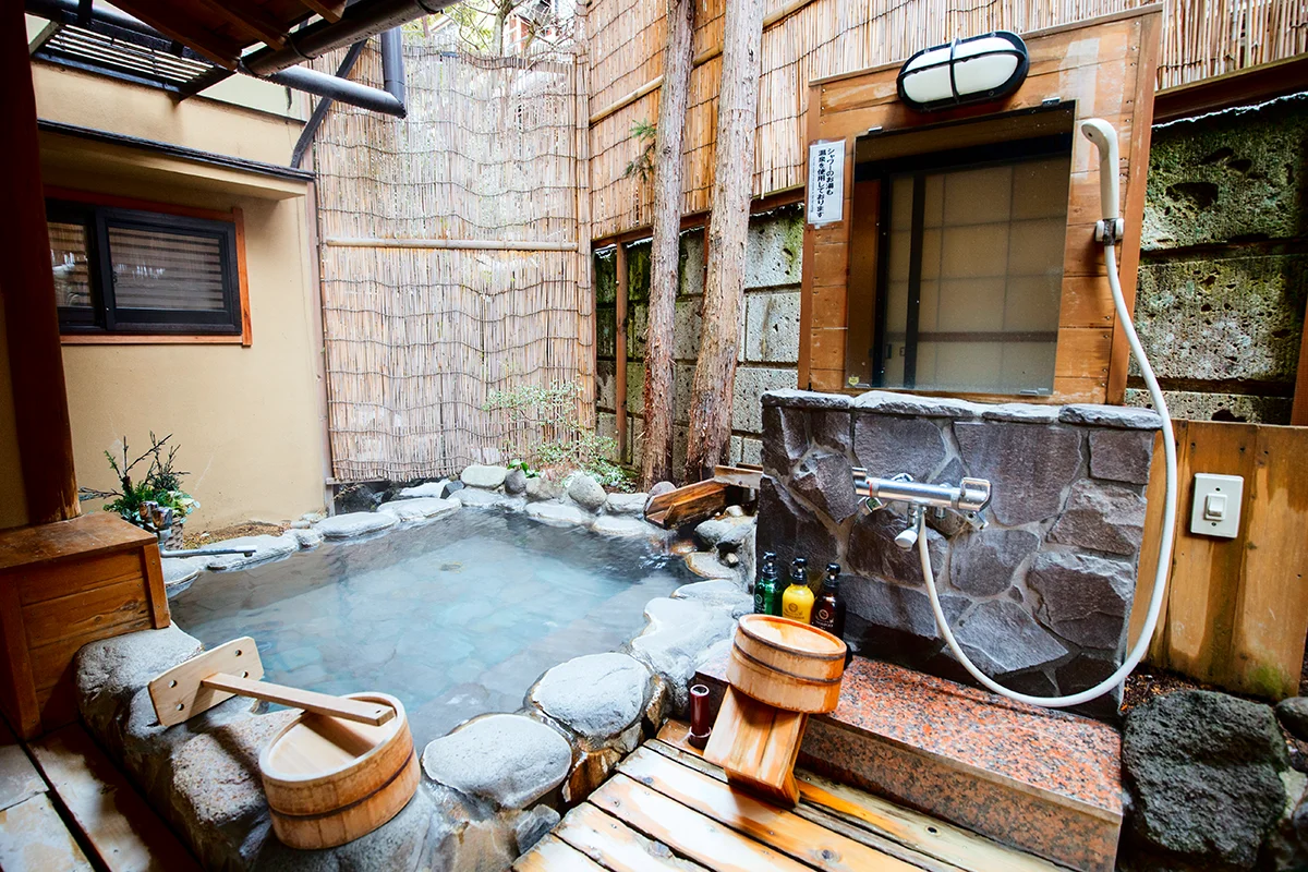 Traditional Japanese ryokan with private onsen
