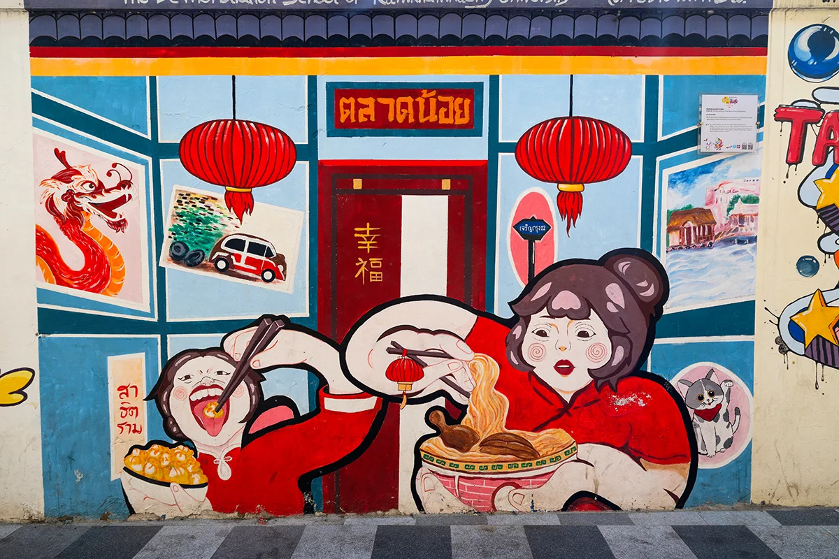 Talat Noi street art, Bangkok Thailand
