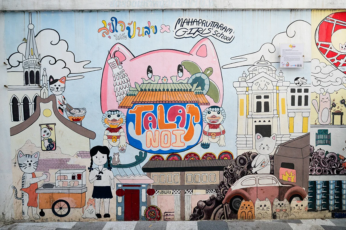 Talat Noi street art, Bangkok Thailand