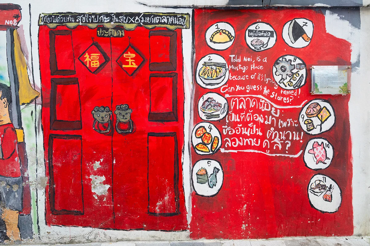 Talat Noi street art, Bangkok Thailand