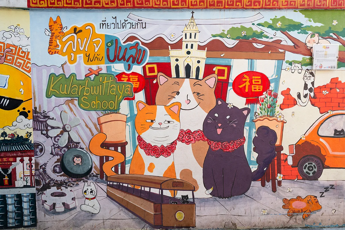 Talat Noi street art, Bangkok Thailand