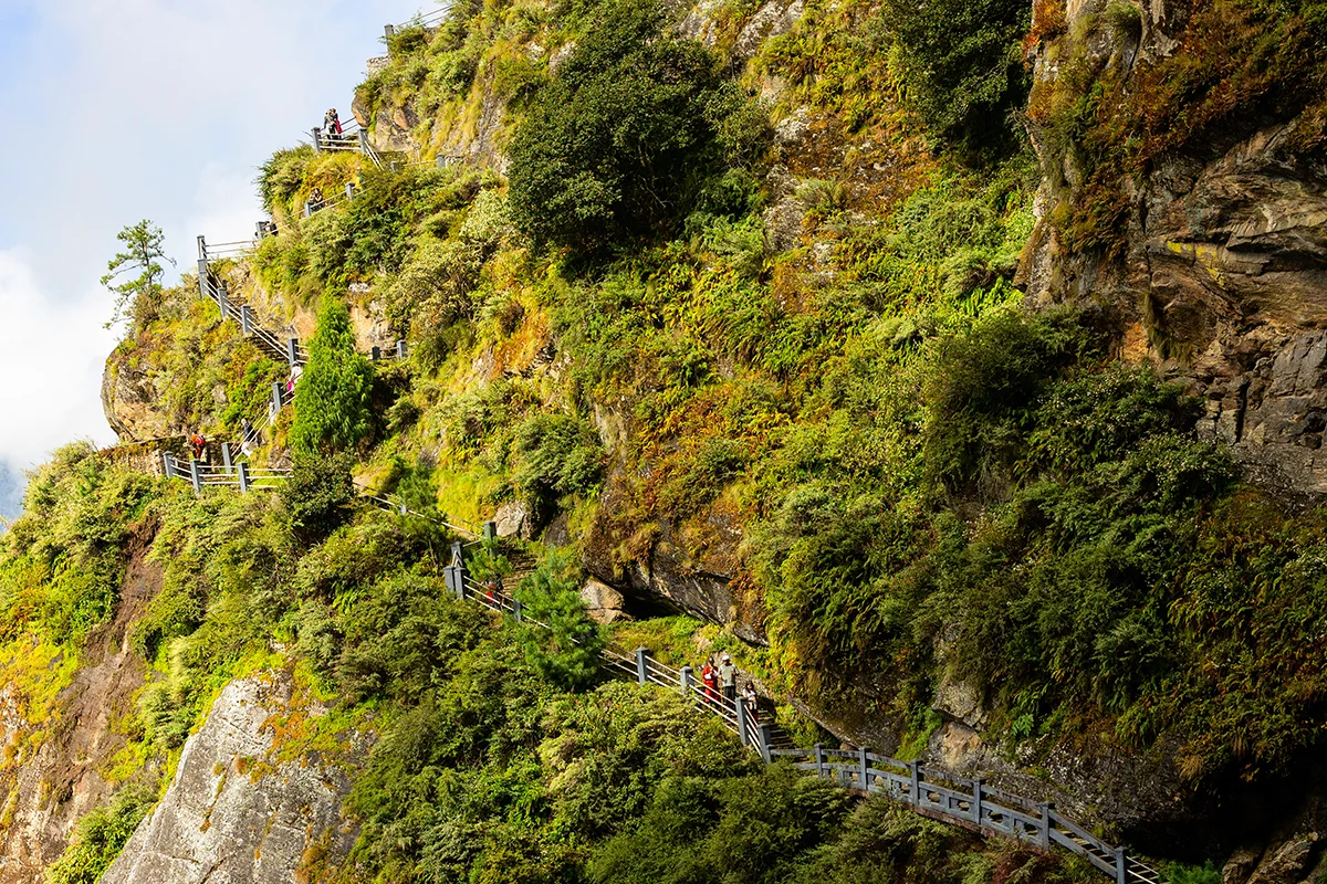 Stairs to Tiger's Nest monastery