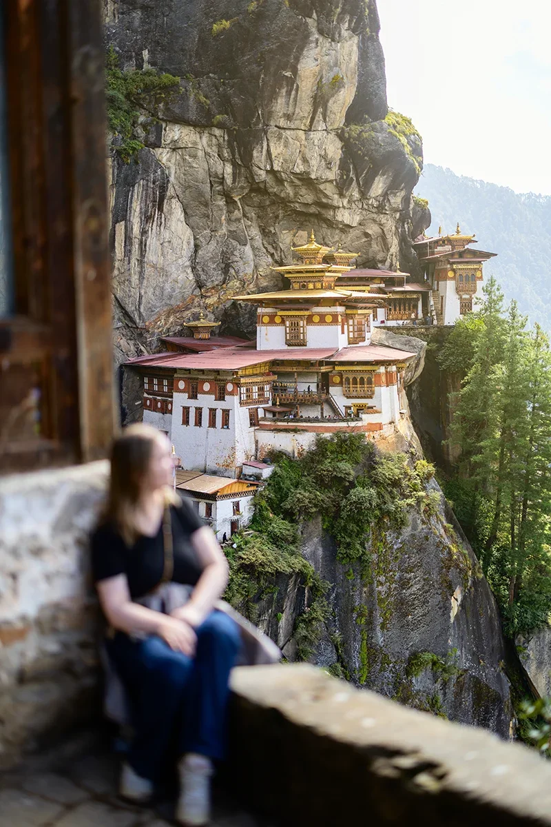 Iconic Tiger’s Nest photo taken from the Paro Taktsang viewpoint